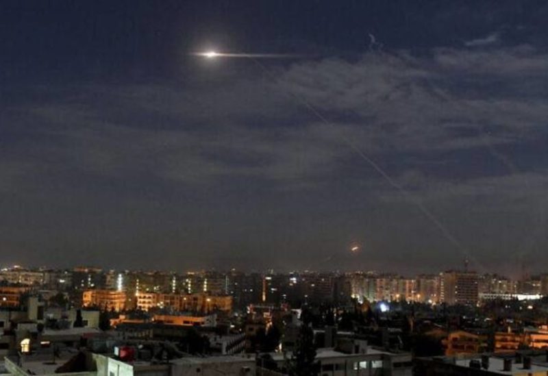 Illustrative: This photo released by the Syrian official news agency SANA shows missiles in the sky near the international airport, in Damascus, Syria, on January 21, 2019. (SANA via AP)