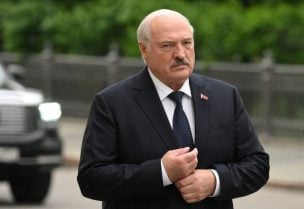 Belarusian President Alexander Lukashenko arrives for a meeting of the Supreme Eurasian Economic Council in Moscow, Russia May 25, 2023. Sputnik/Ilya Pitalev/Kremlin via REUTERS/File Photo