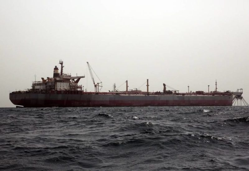 The Safer tanker is seen on Monday, June 12, 2023, off the coast of Yemen. (AP)