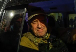 Late Wagner mercenary chief Yevgeny Prigozhin leaves the headquarters of the Southern Military District amid the group's pullout from the city of Rostov-on-Don, Russia, June 24, 2023. REUTERS/Alexander Ermochenko