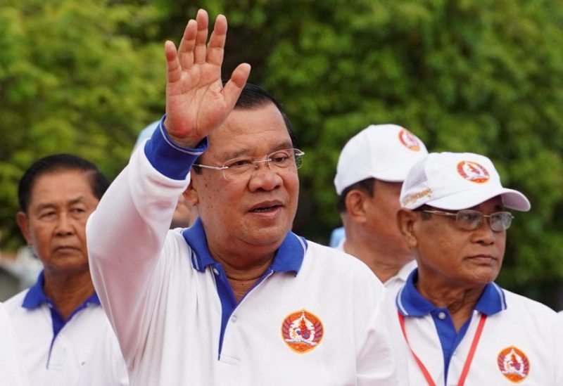 Cambodia’s Prime Minister Hun Sen and president of the ruling Cambodian People’s Party (CPP) attends an election campaign for the upcoming national election in Phnom Penh, Cambodia, July 1, 2023. REUTERS/Cindy Liu