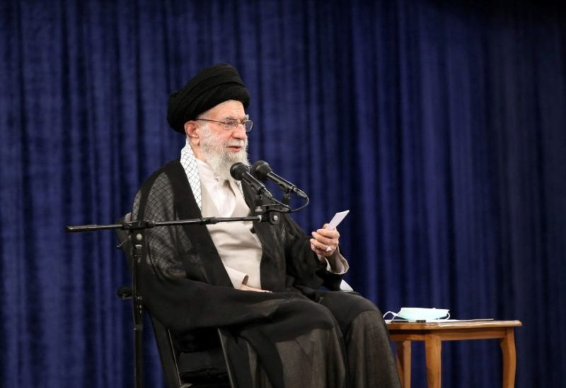 Iran's Supreme Leader Ayatollah Ali Khamenei speaks during a meeting with group of clerics and religious missionaries in Tehran, Iran July 12, 2023. Office of the Iranian Supreme Leader/WANA (West Asia News Agency) via REUTERS/File Photo