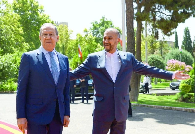 Amirabdollahian receiving Lavrov in Tehran, June 2022 (EPA) Amirabdollahian welcoming Lavrov in Tehran, June 2022 (EPA)