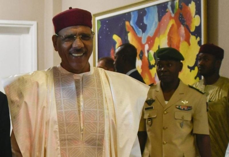 Nigerien President Mohamed Bazoum at the presidential palace in Niamey, Niger