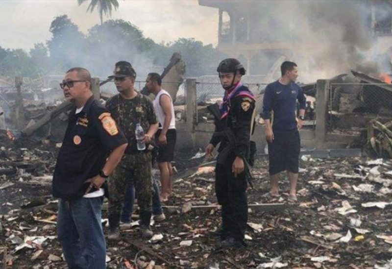 Nine people were killed in an explosion at a fireworks warehouse in Thailand