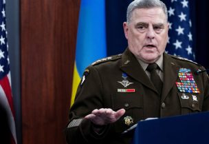 U.S. Joint Chiefs Chair Army General Mark Milley speaks during a news briefing after participating a virtual Ukraine Defense Contact Group meeting at the Pentagon in Arlington, Virginia, U.S., November 16, 2022. REUTERS/Tom Brenner/File Photo