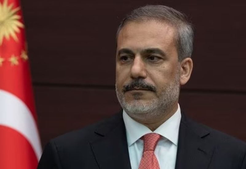 New Foreign Minister Hakan Fidan stands during a press conference where Turkish President Tayyip Erdogan announced the new cabinet, in Ankara, Turkey June 3, 2023. REUTERS/Umit Bektas/File Photo