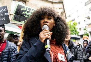 French activist and leader of the Truth and Justice for Adama Committee Assa Traore said she would attend a rally on Saturday afternoon in central Paris © Anna KURTH / AFP/File