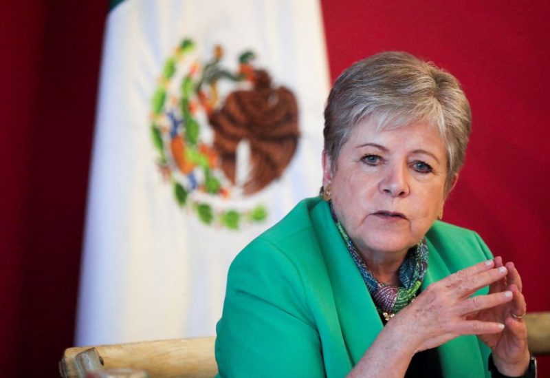 Mexico's new Foreign Minister Alicia Barcena Ibarra holds a meeting with the media at the Secretary of Foreign Affairs headquarters, in Mexico City, Mexico. July 14, 2023. REUTERS/Raquel Cunha/File Photo