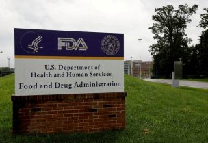 Signage is seen outside of the Food and Drug Administration (FDA) headquarters in White Oak, Maryland, U.S., August 29, 2020. REUTERS/Andrew Kelly/File Photo/File Photo