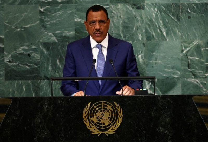 Niger's President Mohamed Bazoum addresses the 77th Session of the United Nations General Assembly at U.N. Headquarters in New York City, U.S., September 22, 2022. REUTERS/Mike Segar/File Photo