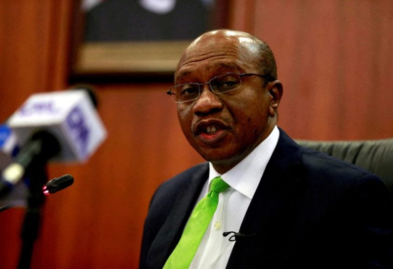 Nigeria's Central Bank Governor Godwin Emefiele briefs the media during the MPC meeting in Abuja, Nigeria January 24, 2020. REUTERS/Afolabi Sotunde/File Photo
