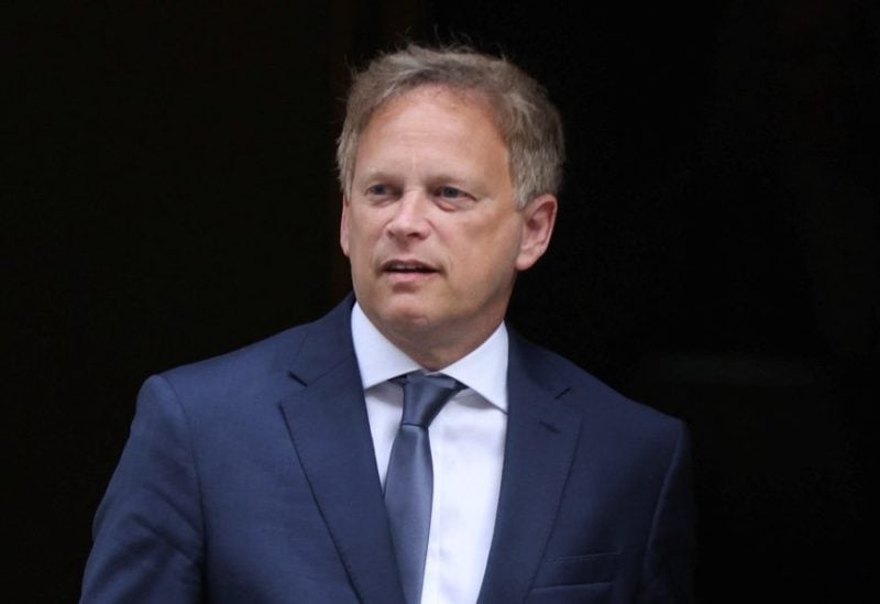 Grant Shapps leaves 10 Downing Street after being confirmed as Britain's new defence secretary in London, Britain, August 31, 2023. REUTERS/Hollie Adams