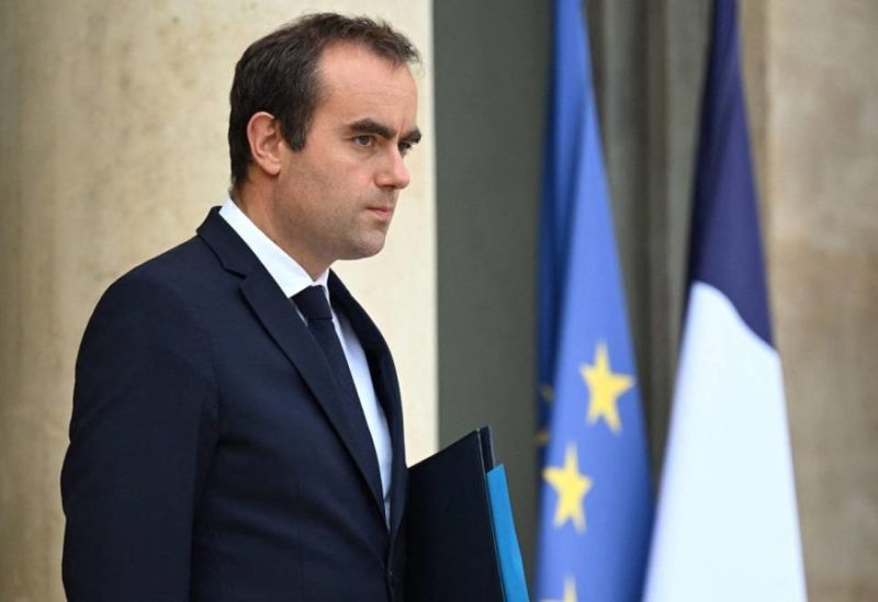 France's Minister of the Armed Forces Sebastien Lecornu leaves after a cabinet meeting (Conseil des Ministres) at the Elysee Palace in Paris on July 21, 2023. (AFP)