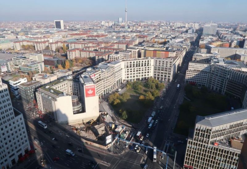 A general view shows the skyline of Potsdamer Platz square and the Leipziger Strasse street in Berlin, Germany, November 6, 2018. REUTERS