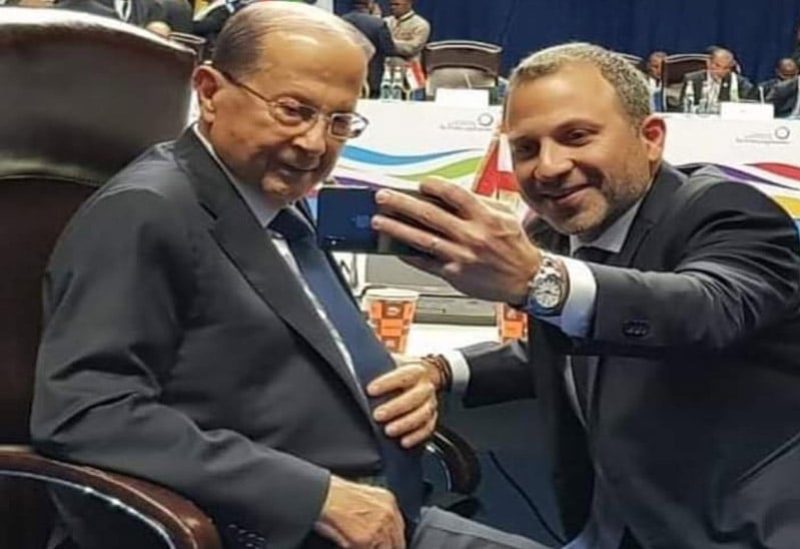 Michel Aoun and Gebran Bassil