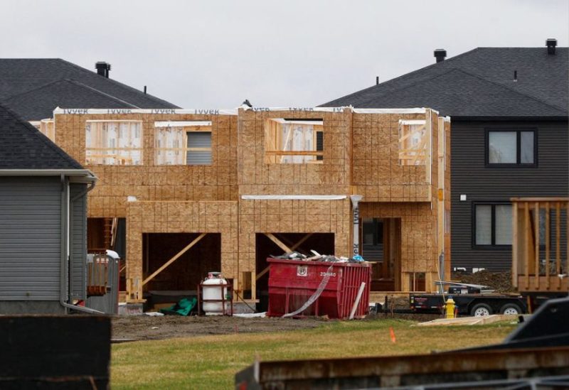 A house under construction in a neighbourhood of Ottawa, Ontario, Canada April 17, 2023. REUTERS