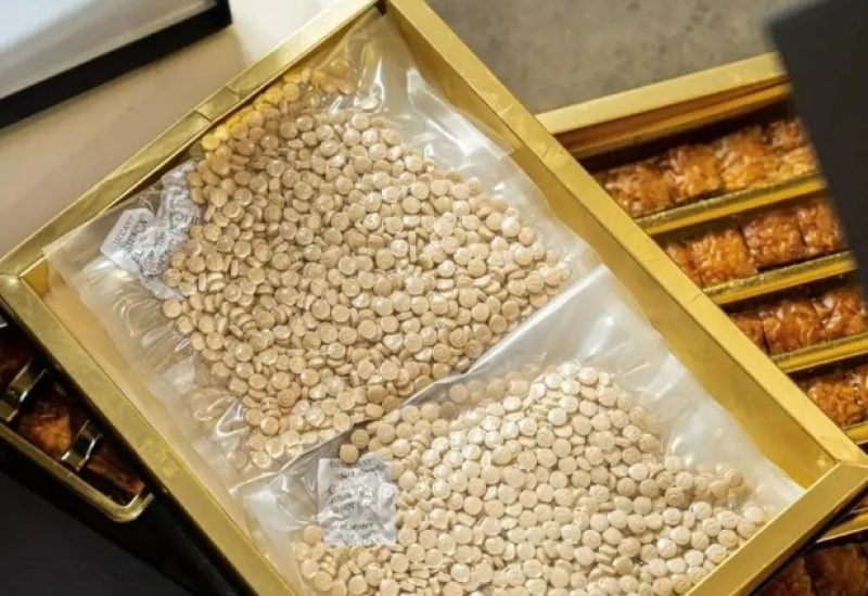 Captagon pills hidden in boxes of baklava SPA