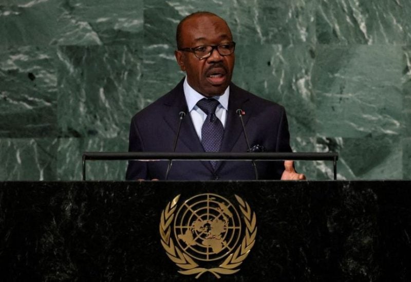 Gabon's President Ali Bongo Ondimba addresses the 77th Session of the United Nations General Assembly at U.N. Headquarters in New York City, U.S., September 21, 2022. REUTERS