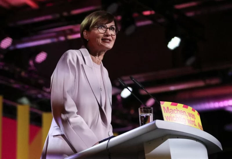 Germany's Education Minister Bettina Stark-Watzinger speaks during the Free Democratic Party (FDP) 74th ordinary party convention in Berlin, Germany, April 21, 2023. REUTERS