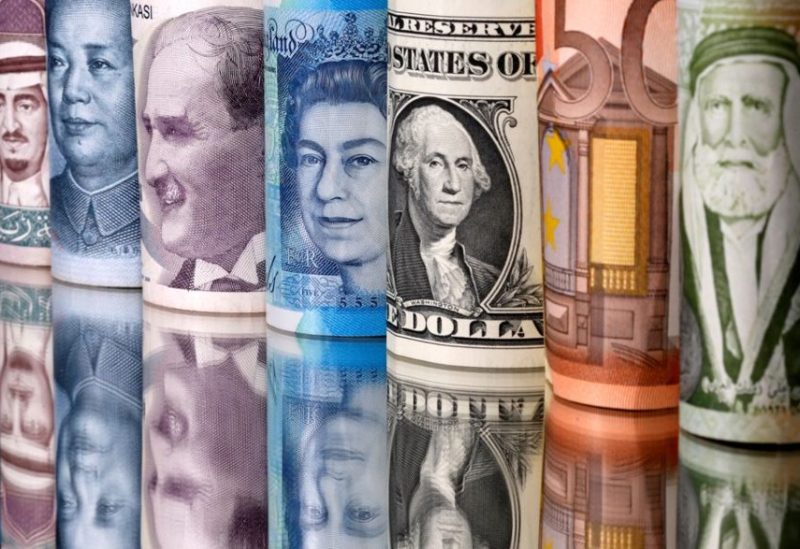 Saudi riyal, yuan, Turkish lira, pound, U.S. dollar, euro and Jordanian dinar banknotes are seen in this illustration taken January 6, 2020. REUTERS