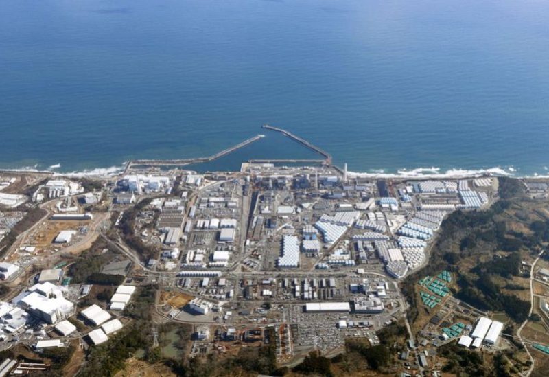 An aerial view shows the storage tanks for treated water at the tsunami-crippled Fukushima Daiichi nuclear power plant in Okuma town, Fukushima prefecture, Japan August 22, 2023