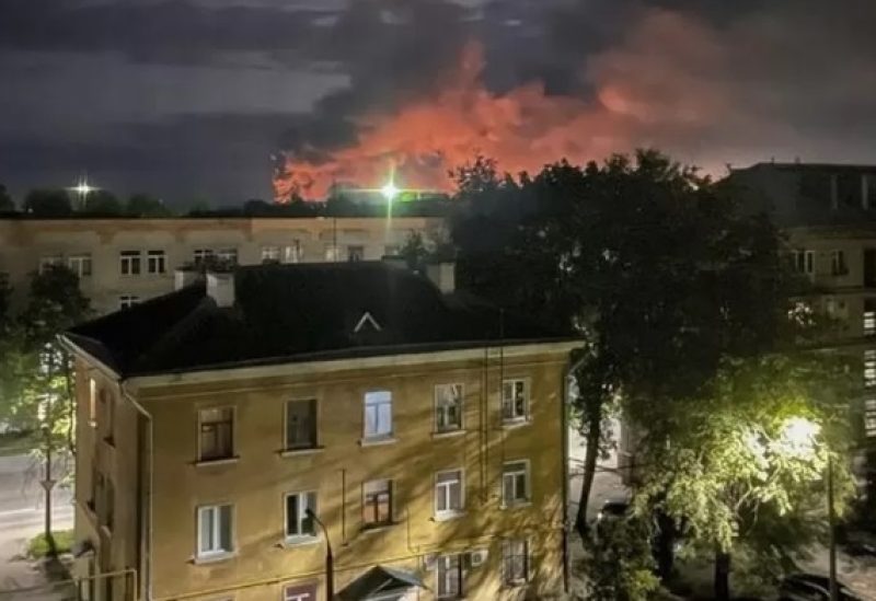 Wednesday's attack on Pskov left several aircraft damaged