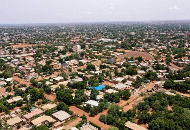 An aerial view of the streets in the capital Niamey, Niger July 28, 2023. REUTERS