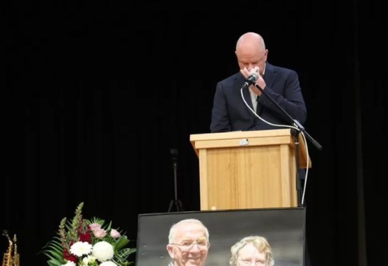 Simon Patterson was emotional as he paid tribute to his late parents Dan and Gail