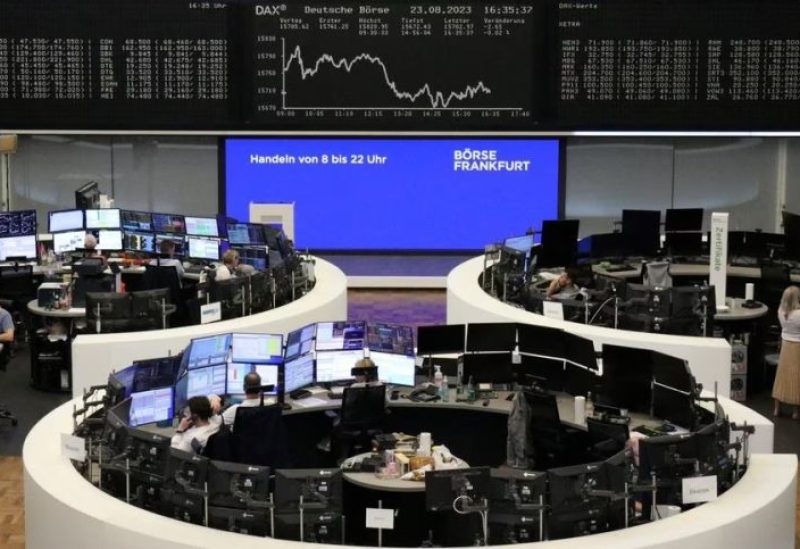 The German share price index DAX graph is pictured at the stock exchange in Frankfurt, Germany, August 23, 2023. REUTERS/Staff/File Photo