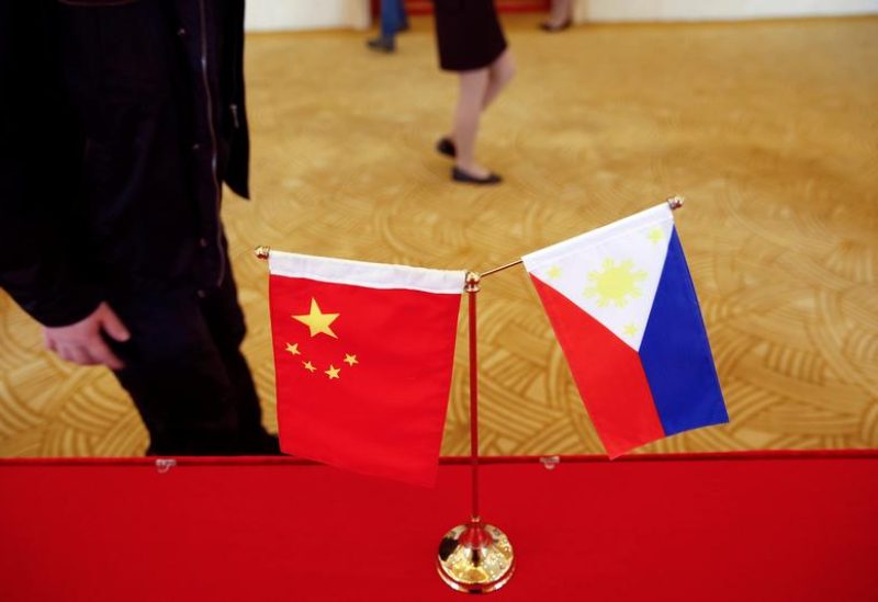 National flags are placed outside a room where Philippine Finance Secretary Carlos Dominguez and China's Commerce Minister Gao Hucheng address reporters after their meeting in Beijing, China, January 23, 2017. REUTERS/Damir Sagolj/File Photo