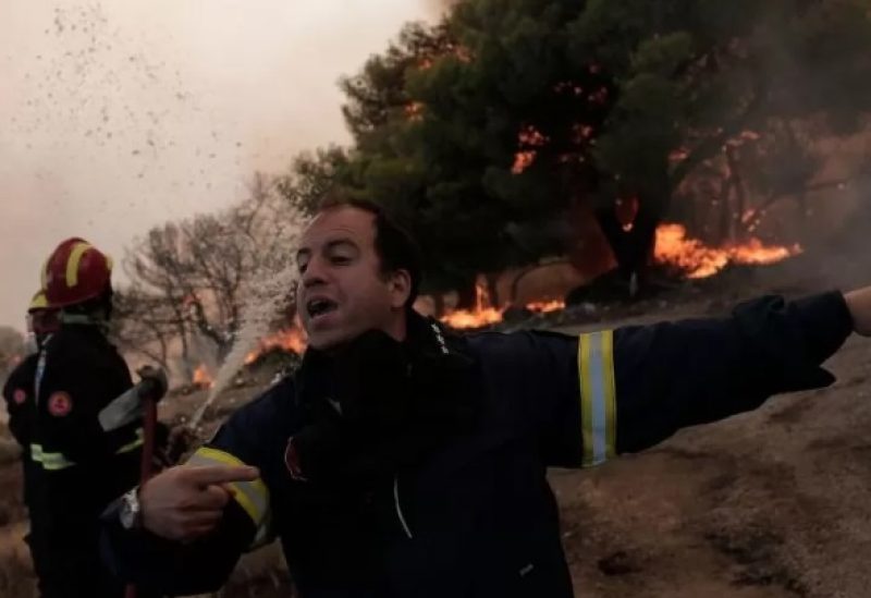 Some of the worst fires are close to the outskirts of north-west Athens