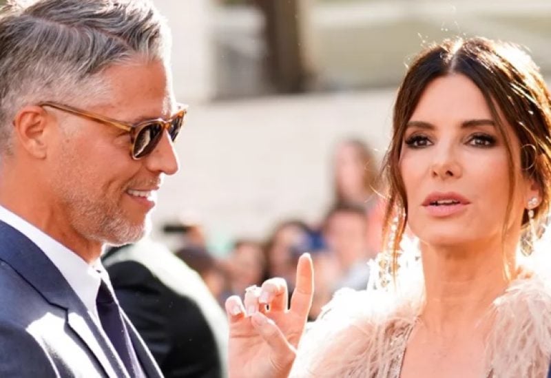Sandra Bullock and Bryan Randall pictured at the Ocean's 8 premiere in 2018