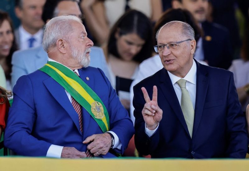 Brazil's President Luiz Inacio Lula da Silva and Vice President Geraldo Alckmin attend the Independence Day ceremony in Brasilia, Brazil September 7, 2023. REUTERS/Ueslei Marcelino
