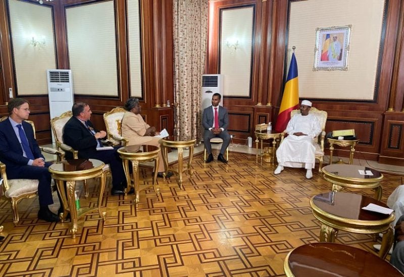 U.S. Ambassador to the United Nations, Linda Thomas-Greenfield, meets with interim Chadian President Mahamat Idriss Deby at the presidential palace in N'Djamena, Chad, September 7, 2023. REUTERS/Michelle Nichols