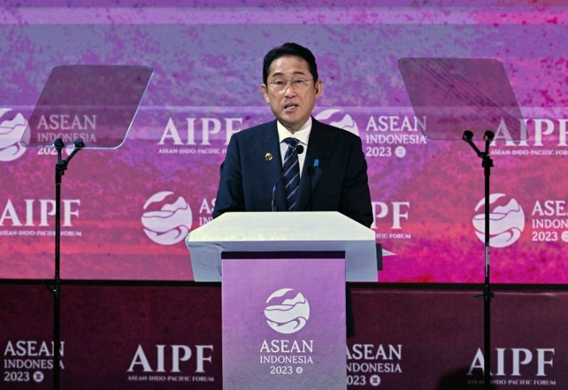 Japan's Prime Minister Fumio Kishida speaks during the leaders talk of the ASEAN-Indo Pacific Forum (AIPF) in Jakarta, Indonesia September 6, 2023. Adek Berry/Pool via REUTERS/File photo