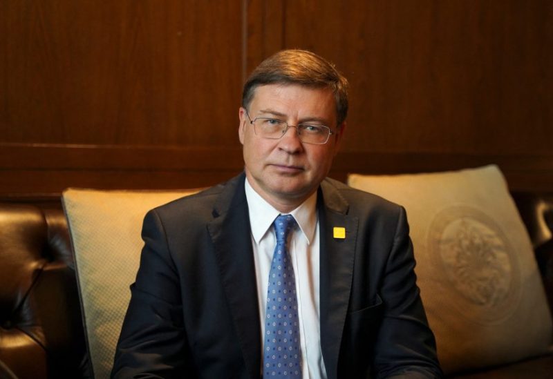 European Commission Executive Vice President Valdis Dombrovskis poses for a picture during an interview with Reuters in Shanghai, China September 23, 2023. REUTERS/Jason Xue