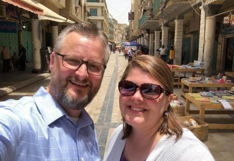 Stephen Troell and his wife in Iraq (Stephen Troell’s social media)