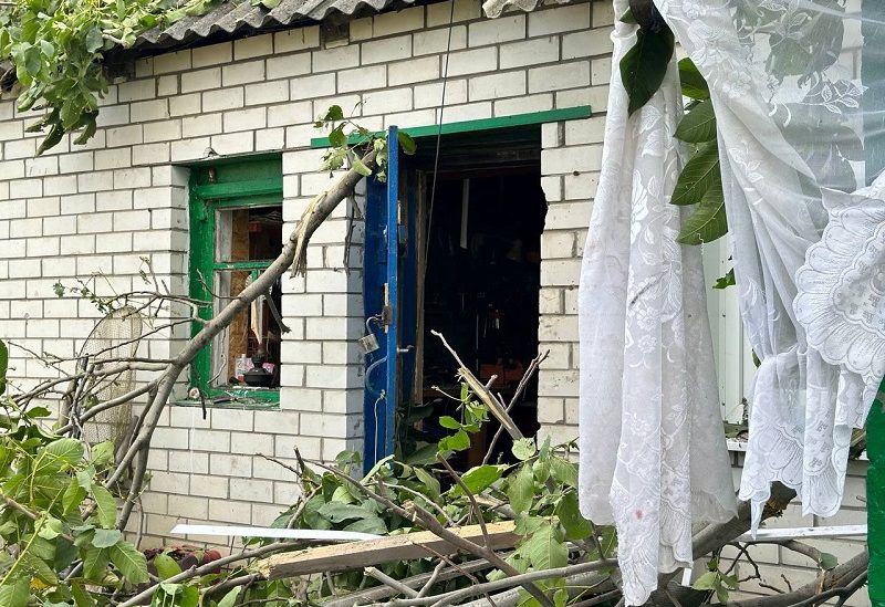 A view shows a building damaged during an alleged Ukrainian rocket strike in the settlement of Urazovo in the Belgorod region, Russia, in this picture released September 2, 2023. Belgorod Region Governor Vyacheslav Gladkov via Telegram/Handout via REUTERS THIS IMAGE HAS BEEN SUPPLIED BY A THIRD PARTY. NO RESALES. NO ARCHIVES. MANDATORY CREDIT.