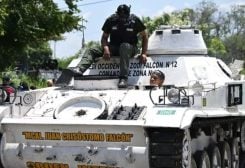 Armoured vehicles and 11,000 members of the security forces were deployed