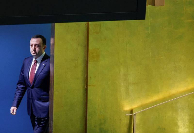Georgia's Prime Minister Irakli Garibashvili arrives to address the 78th Session of the U.N. General Assembly in New York City, U.S., September 22, 2023. REUTERS/Eduardo Munoz