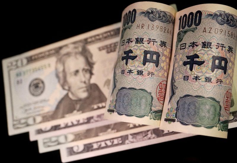FILE PHOTO: Banknotes of Japanese yen and U.S. dollar are seen in this illustration picture taken September 23, 2022. REUTERS/Florence Lo/Illustration/File Photo
