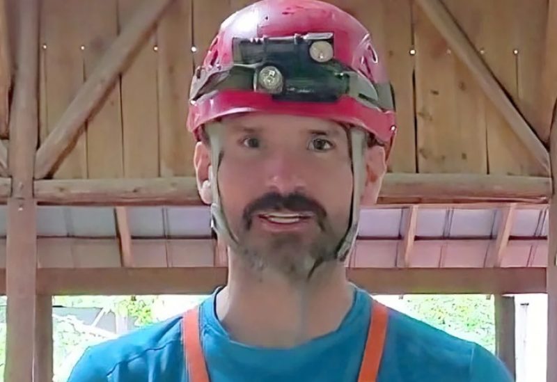 Mark Dickey, the US caver who is currently trapped in Turkey, pictured in Alabama on May 12.