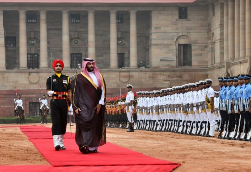 Saudi Arabia's Crown Prince Mohammed bin Salman inspects the honour guard during his ceremonial reception at the Rashtrapati Bhavan presidential palace in New Delhi, India, September 11, 2023. REUTERS
