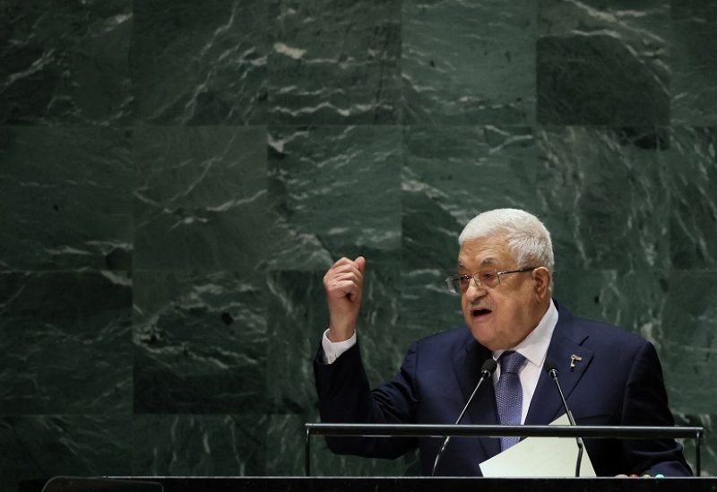 Palestine’s President Mahmoud Abbas addresses the 78th Session of the U.N. General Assembly in New York City, U.S., September 21, 2023. REUTERS/Brendan McDermid