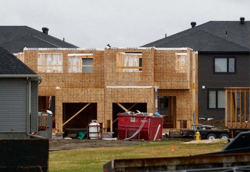 A house under construction in a neighbourhood of Ottawa, Ontario, Canada April 17, 2023. REUTERS
