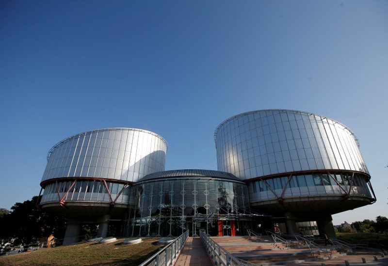 FILE PHOTO: The building of the European Court of Human Rights is seen ahead of the start of a hearing concerning Ukraine's lawsuit against Russia regarding human rights violations in Crimea, in Strasbourg, France, September 11, 2019. REUTERS/Vincent Kessler/File Photo