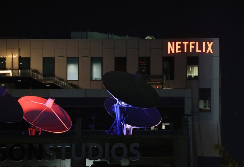 A general view outside the Netflix office after the Writers Guild of America (WGA) said it reached a preliminary labor agreement with major studios in Los Angeles, California, U.S., September 24, 2023. REUTERS/David Swanson