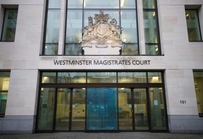 General view of an entrance of the Westminster Magistrates Court in London, Britain March 13, 2021. REUTERS/Hannah McKay/File Photo