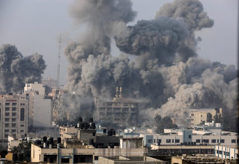 Smoke billows following Israeli strikes in Gaza City, October 11, 2023. REUTERS/Saleh Salem